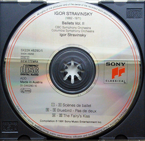 Igor Stravinsky : Ballets - Vol. II (3xCD, Comp)
