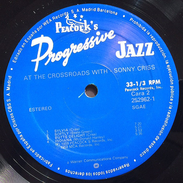 Sonny Criss : At The Crossroads (LP, Album, RE)
