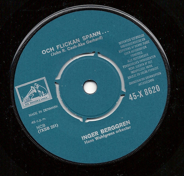 Inger Berggren : Sol Och Vår (7", Single)