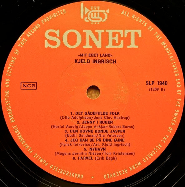 Kjeld Ingrisch : Mit Eget Land (LP, RE)