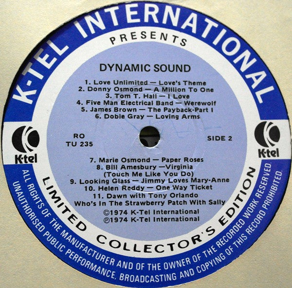 Various : Dynamic Sound (LP, Comp)