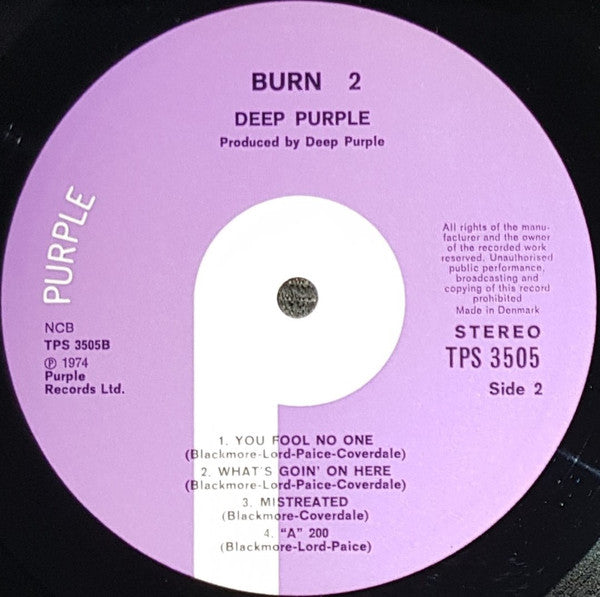 Deep Purple : Burn (LP, Album)