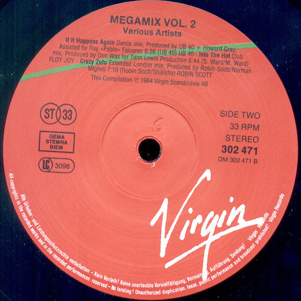Various : Megamix Vol. 2 (2xLP, Comp)