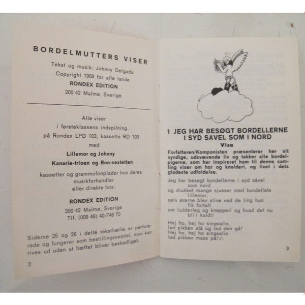 Johnny Bode, Lillemor Dahlqvist, Kanarie-Kvartetten, Ron-Sextetten : Bordelmutters Viser (LP, Album)