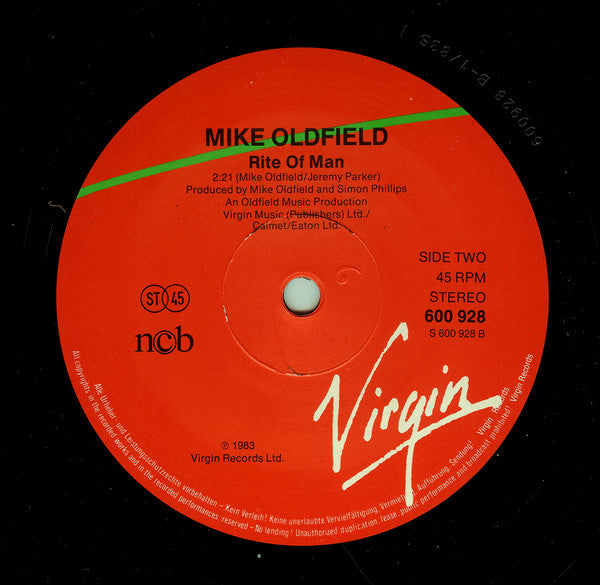 Mike Oldfield : Moonlight Shadow (Extended Version) (12", Single)