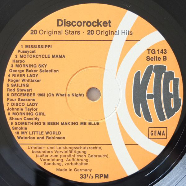 Various : Discorocket (20 Original Hits - 20 Original Stars) (LP, Comp)