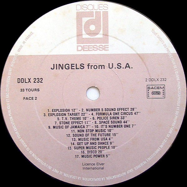 Unknown Artist : Jingels From U.S.A. (LP, Album)