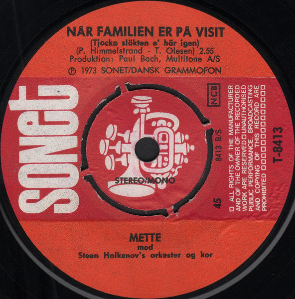 Mette : Spil Du Bare Din Vise (7", Single)