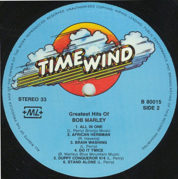 Bob Marley : Greatest Hits Of (LP, Comp)