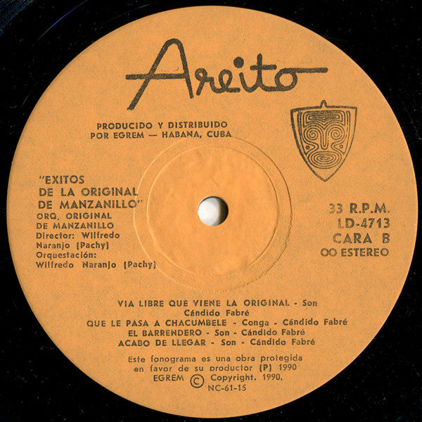 Orquesta Original De Manzanillo : Exitos De La Original De Manzanillo (LP, Comp)