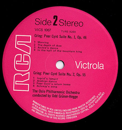 Edvard Grieg, Kjell Bækkelund : Oslo Filharmoniske Orkester, Odd Grüner-Hegge : Piano Concerto, Peer Gynt Suites (LP)