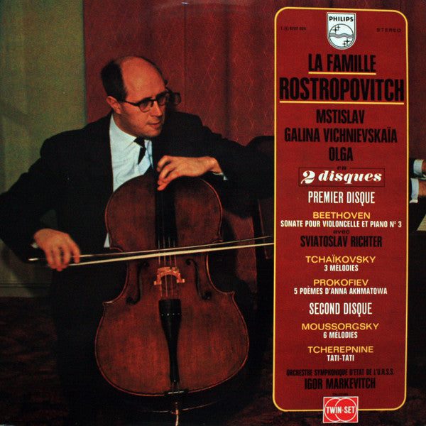 Mstislav Rostropovich, Galina Vishnevskaya, Olga Rostropovich : La Famille Rostropovitch (2xLP, Album)
