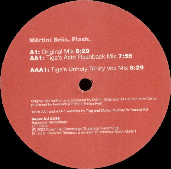 Märtini Brös. : Flash. (12")