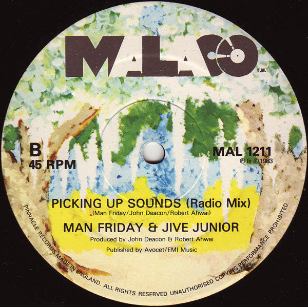 Man Friday (3) & Jive Junior : Picking Up Sounds (12", Single)