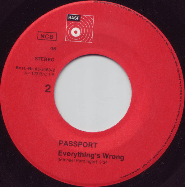 Passport (4) : Tomorrow/Everything's Wrong (7", Single)