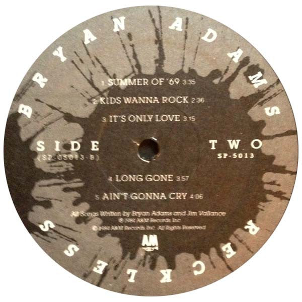 Bryan Adams : Reckless (LP, Album, Gra)