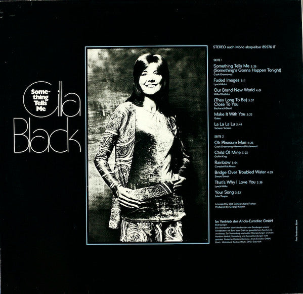 Cilla Black : Something Tells Me (LP, Comp)