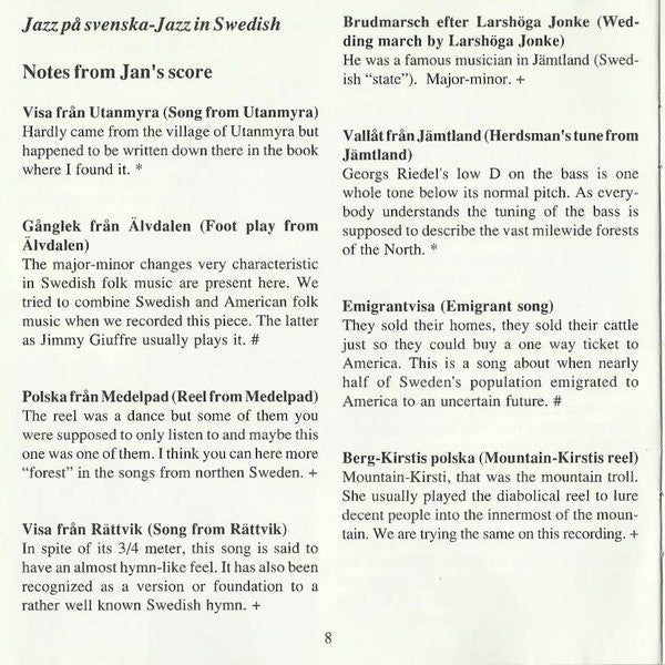 Jan Johansson : Folkvisor (CD, Comp, RE)