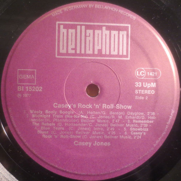 Casey Jones (5) : Casey's Rock'n'Roll Show (LP, Comp)