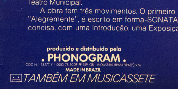 Marlos Nobre : Concerto Breve / Divertimento Para Piano E Orquesta (LP, Album)