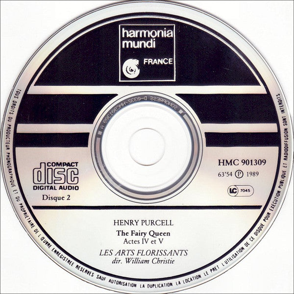 Henry Purcell - Les Arts Florissants, William Christie : The Fairy Queen (2xCD, Album)