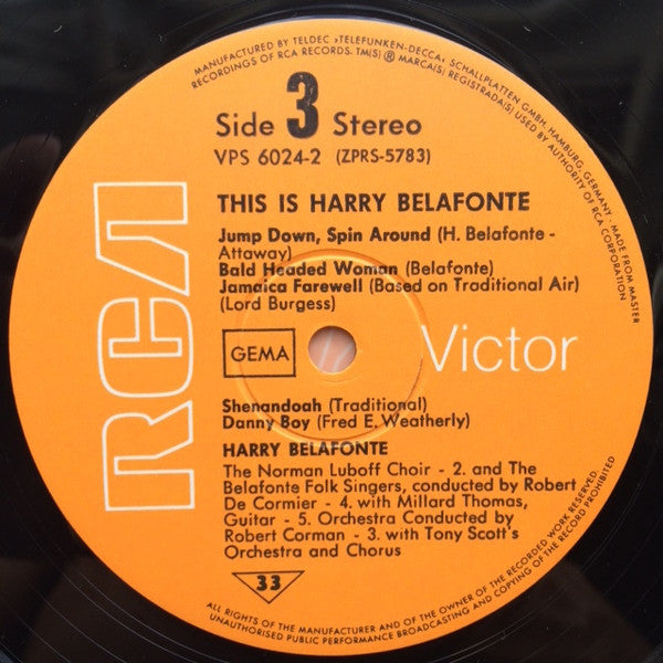 Harry Belafonte : This Is Harry Belafonte (2xLP, Comp)