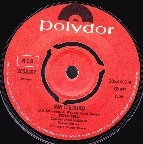 Peter Belli : Kære, Gamle Tog (7")