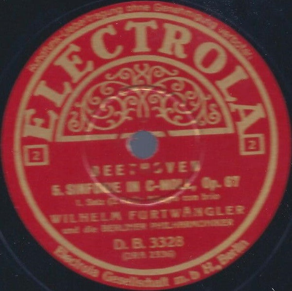 Ludwig van Beethoven - Wilhelm Furtwängler Und Die Berliner Philharmoniker : Sinfonie Nr. 5 In C-Moll Op. 67 (4xShellac, 12" + Shellac, 12", S/Sided + Album)