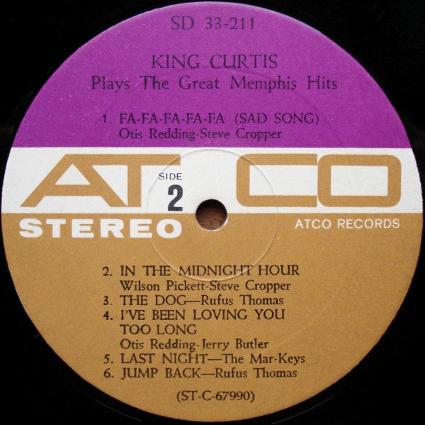 King Curtis : Plays The Great Memphis Hits (LP, Album)