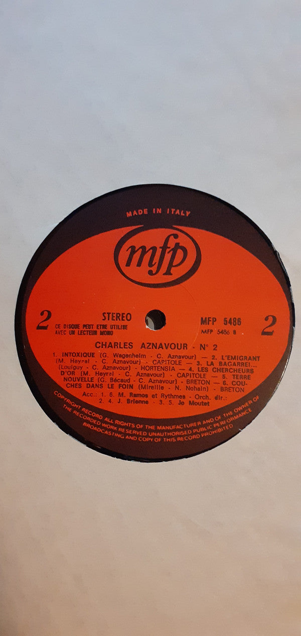 Charles Aznavour : N°2 (LP, Comp)