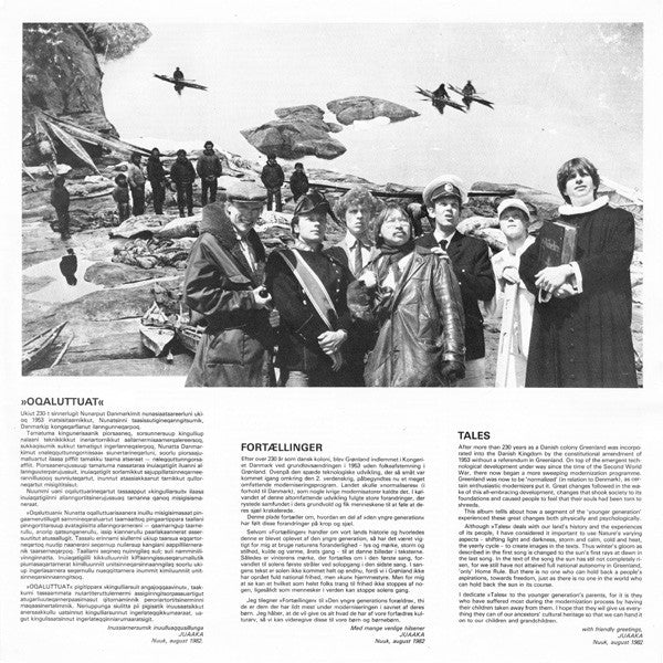 Juaaka & Aasivik Band : Oqaluttuat = Fortællinger/Tales (LP, Album)
