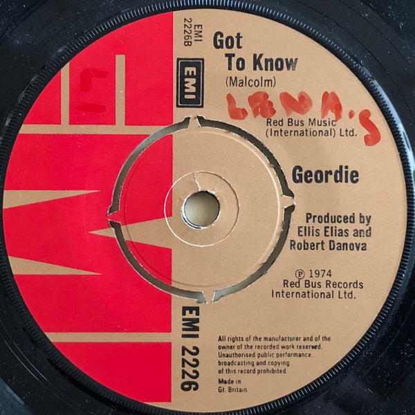 Geordie : Ride On Baby (7", Single)