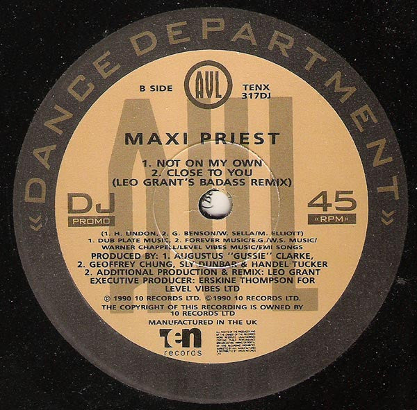 Maxi Priest : Peace Throughout The World (12", Promo)