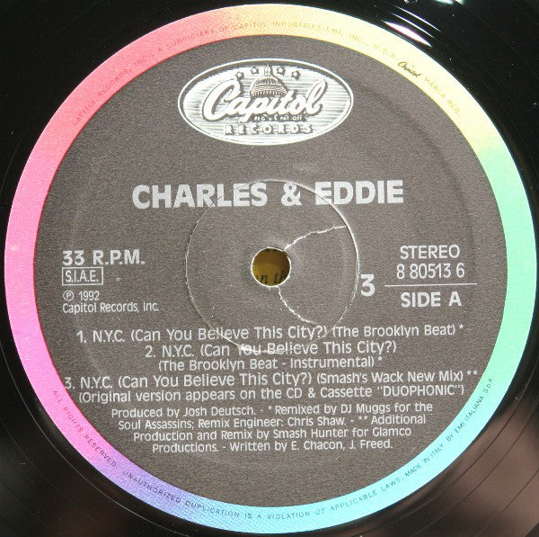 Charles & Eddie : N.Y.C. (Can You Believe This City?) (2x12")