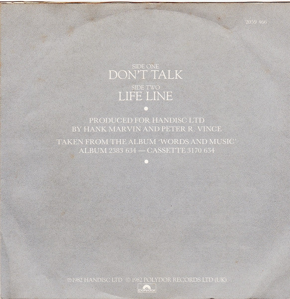 Hank Marvin : Don't Talk (7", Single)