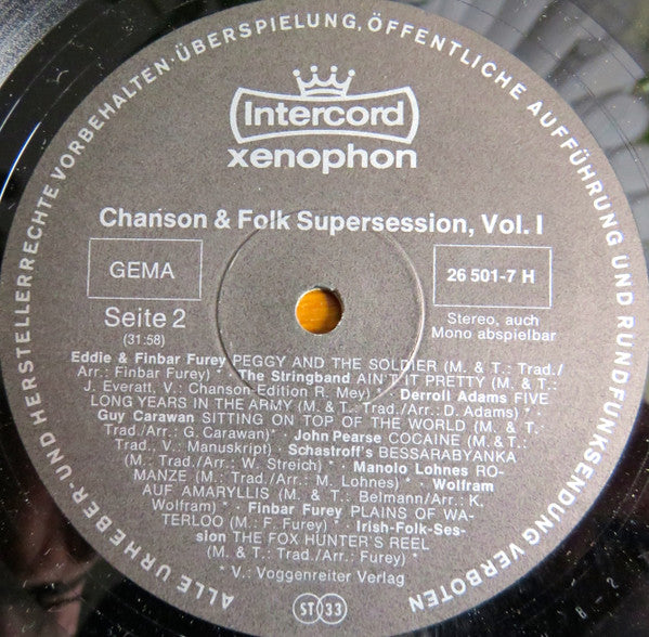 Various : Chanson & Folk Supersession Volume I (LP, Comp)