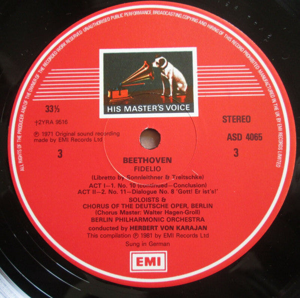 Ludwig Van Beethoven, Herbert Von Karajan : Fidelio (2xLP, RE + Box, RE)