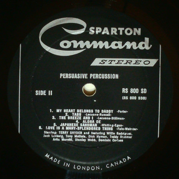 Terry Snyder And The All Stars : Persuasive Percussion (LP, Album, Gat)