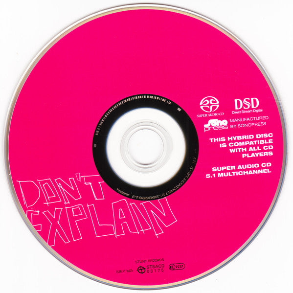 Caroline Henderson : Don't Explain (SACD, Hybrid, Multichannel)