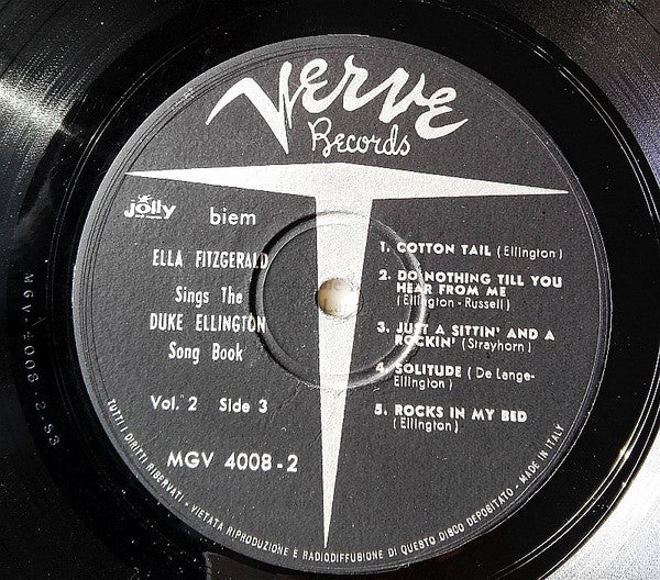 Ella Fitzgerald With Duke Ellington And His Orchestra : Ella Fitzgerald Sings The Duke Ellington Song Book (Vol. 2) (LP, Mono)