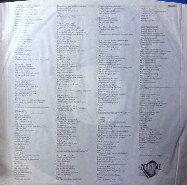 Christine McVie : Christine McVie (LP, Album)