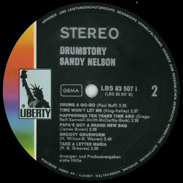 Sandy Nelson : Drumstory (LP, Comp)