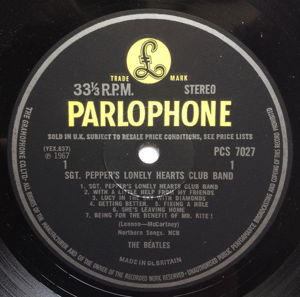 The Beatles : Sgt. Pepper's Lonely Hearts Club Band (LP, Album, No )