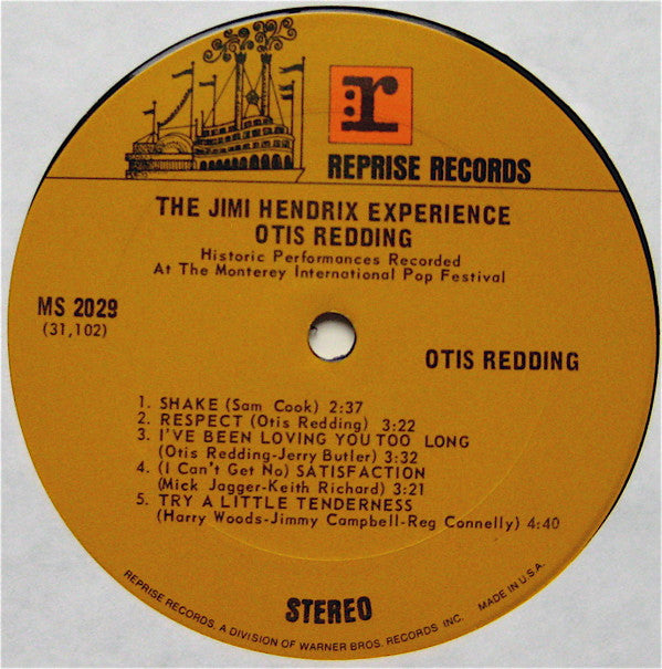 Otis Redding / The Jimi Hendrix Experience : Historic Performances Recorded At The Monterey International Pop Festival (LP, Album, Pit)