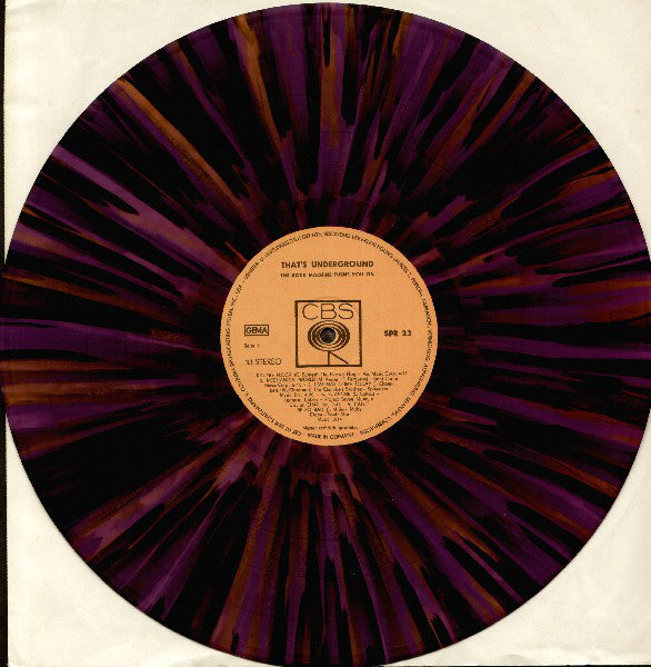 Various : That's Underground (The Rock Machine Turns You On) (LP, Comp, Ora)