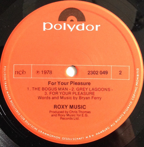 Roxy Music : For Your Pleasure (LP, Album, RE, Gat)