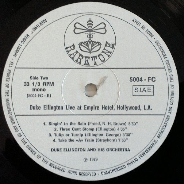 Duke Ellington : Live At Empire Hotel Hollywood, L.A., February 1949-Vol.3 (LP)