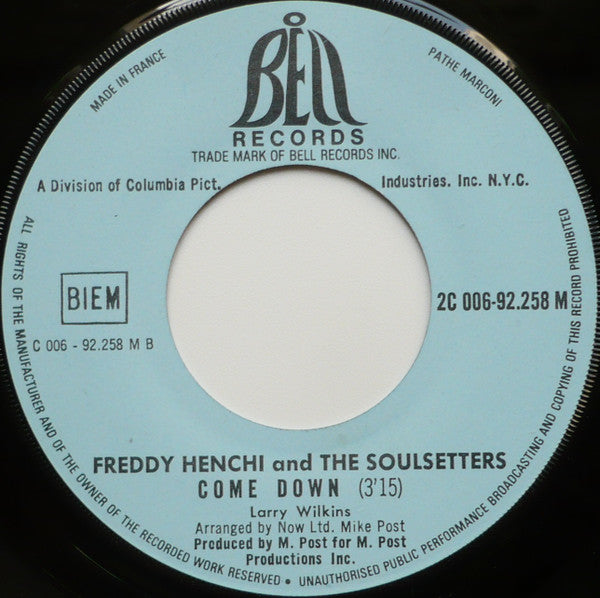 Freddi / Henchi And The Soul Setters : Um, Um Um, Um. (7", Single)