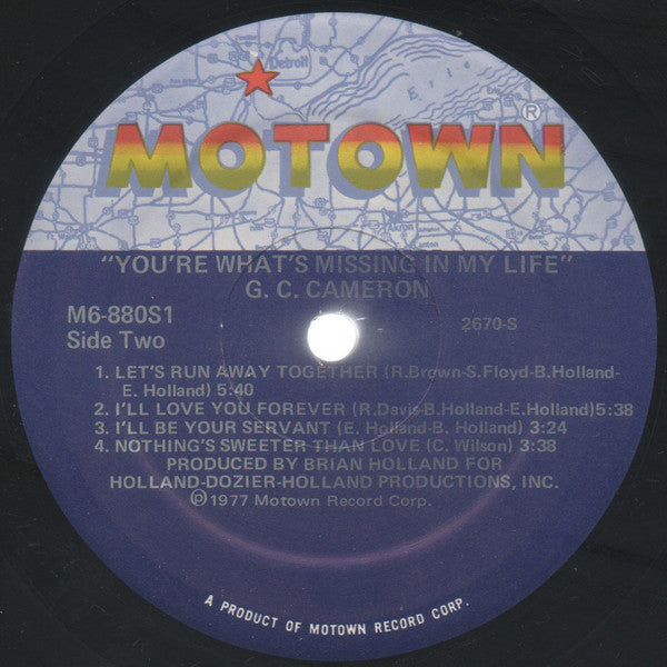 G.C. Cameron : You're What's Missing In My Life (LP, Album, Mon)