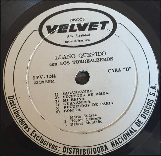 Mario Suárez, Hector Cabrera Y Rafael Montaño Con Los Torrealberos : Llano Querido (Las Mejores Composiciones De Juan Vicente Torrealba En Las Voces De Sus Mejores Interpretes) (LP, Comp)
